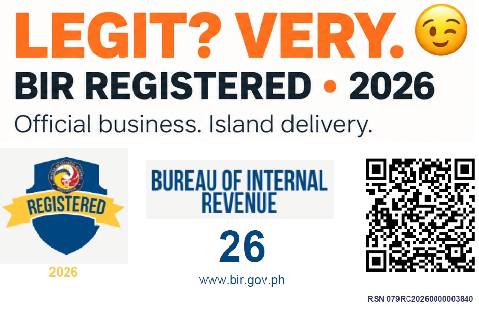 BIR registration badge for IslaMove Siquijor Delivery Services