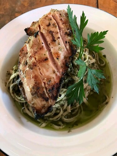 Basil Pesto Chicken Pasta