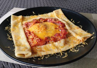 Egg, Bacon & Cheese Crepe