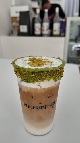 Coconut Pistachio Latte