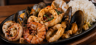 Sizzling Mixed Seafood